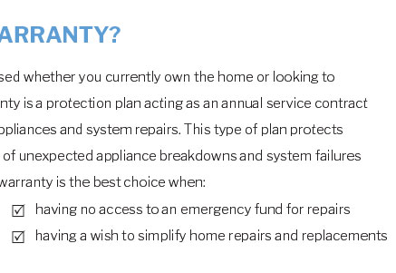 home warranty tillamook